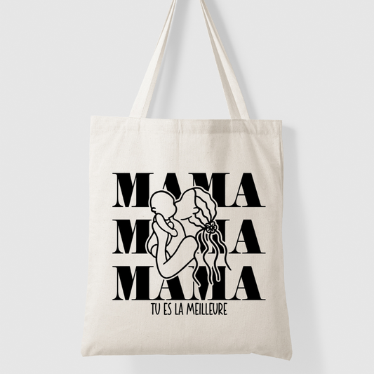 Tu es la meilleure - mom - sac en coton